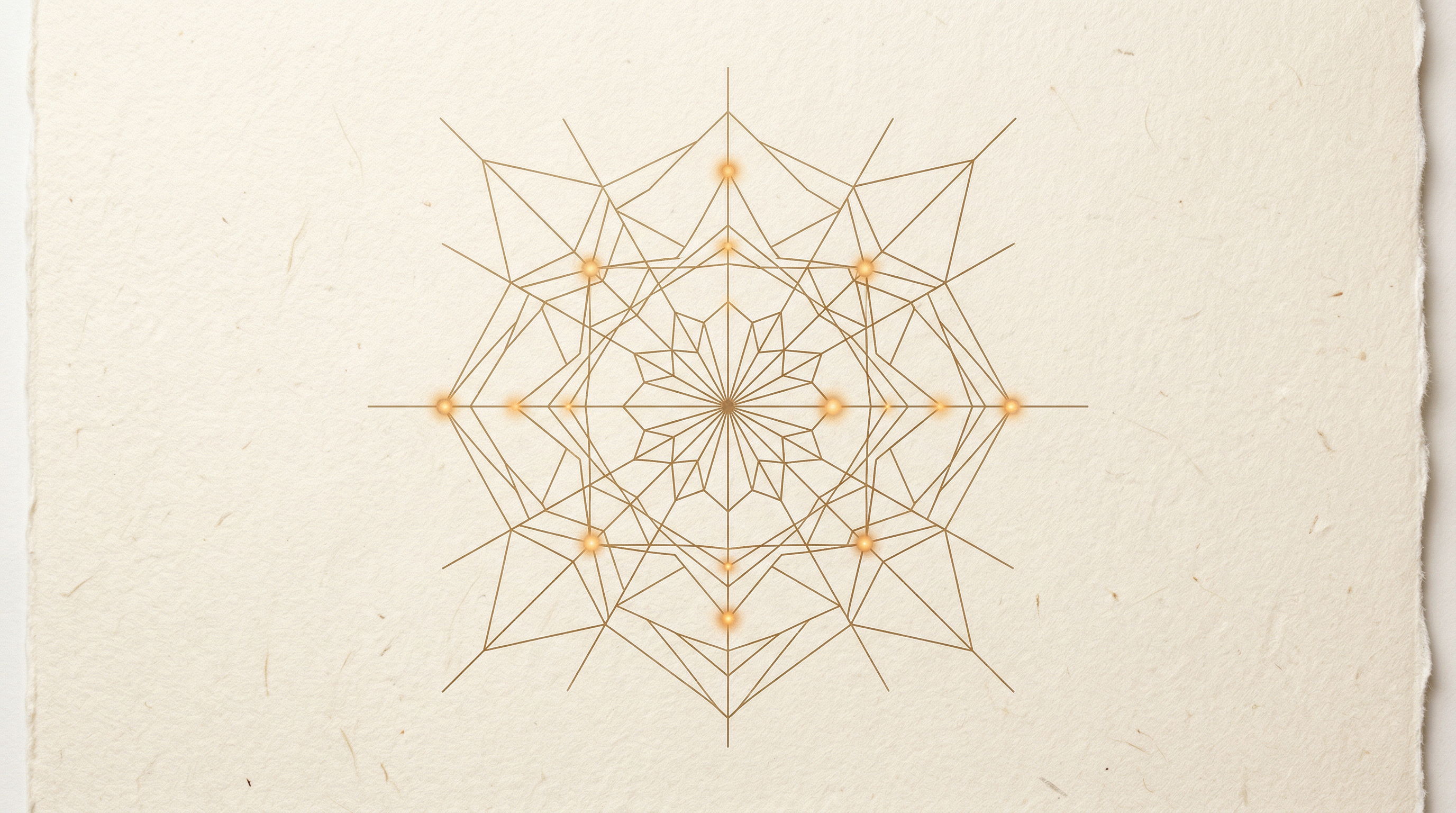 Abstract geometric web illustration representing Heurismatic's discovery network